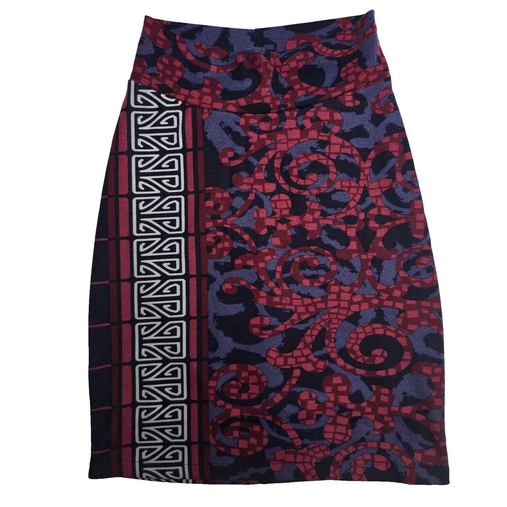 OLIAN Maternity Women's Mini‎ Pencil Skirt Size XS Arabesque Print Pull On NWOT